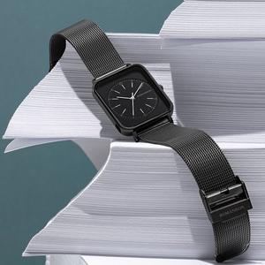 [로만손]R 라운드페이스 메쉬시계 RWRMUU3BF017BKBK0_(Large Size)