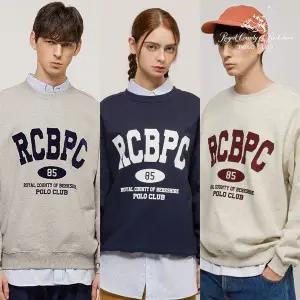 [RCB POLO CLUB]RCB폴로클럽 남녀공용 RCBPC 85 그래픽 크루넥 맨투맨 티셔츠 3color