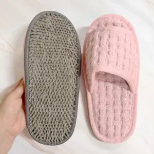 극세사 걸레거실화 워셔블 면 푹신한 청소실내화 발걸레 신발 홈 주방 거실 청소용슬리퍼 세탁가능 청소슬리퍼