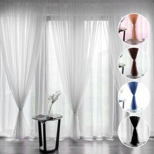 (네이비) 거실 창문 안방 가리개 레이스 암막 바란스 커튼 커텐/쉬폰커튼/속커튼/집꾸미기/포인트커튼/디자