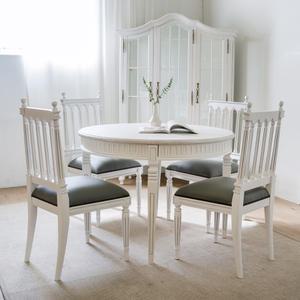 소피아엘렌 루시아 프렌치 원목 2인용 4인용 엔틱 식탁 세트 1100