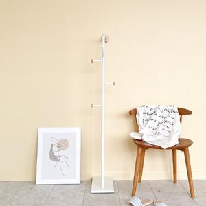 HH 화이티아 우드 훅 미니 스탠드 행거