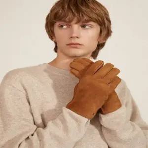 갤러리아 헤지스핸드백 HJGV4F123W1 [남성장갑] 브라운 스웨이드 염소가죽 장