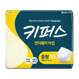 쌍용 키퍼스 안심 언더웨어 중형 80매 (8팩) 팬티기저귀 프리미엄