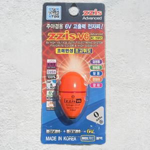 찌스 V6 전자구멍찌 오렌지 0 ZZIS 바다낚시 전자찌