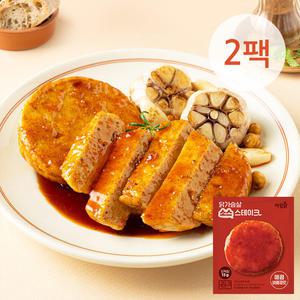 [아임닭] 닭가슴살 소스 스테이크 매콤바베큐맛 100g 2팩