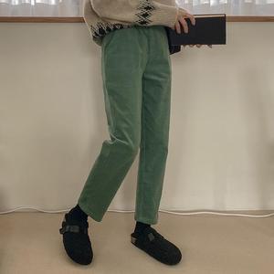 [시크릿라벨] 기모코듀로이일자핏밴딩팬츠