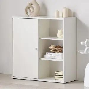 다비 3단 800 오픈 슬라이딩 슬림 틈새 수납장