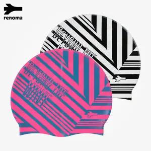 [롯데백화점]레노마 다이나믹 스트라이프 실리콘 수영모자_RO-RC19303