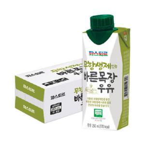 파스퇴르 무항생제 바른목장우유 250ml 20입