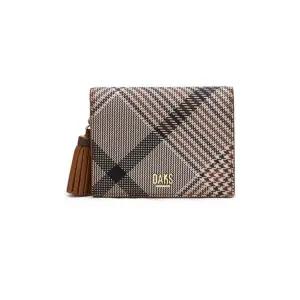 [닥스]브라운 체크패턴 타슬장식 반지갑 DCWA4F328_s