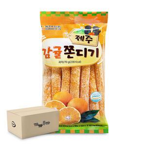 에코푸드 제주 감귤 쫀디기 70g (1박스-30개) 설탕 쫀드기