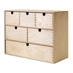 이케아 MOPPE 미니서랍장6칸 가로형 소품정리함 사무용품정리함