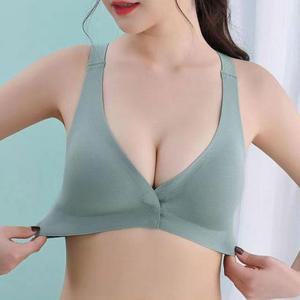 여성 앞후크 심리스 노와이어 브라 빅사이즈 등살커버 M-2XL 4colar