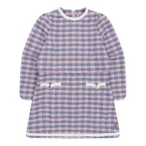 [빈](김해점)BZ14OP01PK 핑크 바이올렛 체크 레이어드 원피스