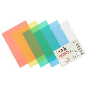 문화 고투명 클리어 L홀더 F492-7 L자화일 1봉 10매
