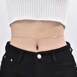 십자가 허리 체인 드롭 바디체인 벨리 체인 몸통 목걸이 펜던트
