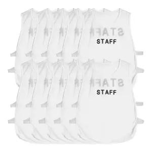 FEB 단체조끼 10매세트 STAFF 작업 사계절 행사 스태프 조끼