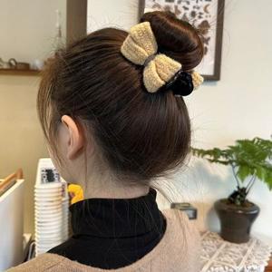 [오너클랜]리본 똥머리 여자 집게핀 올림머리