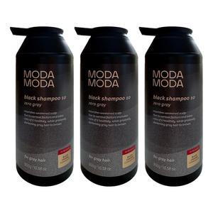 모다모다 제로 그레이 블랙 샴푸 10 300g 3개 / 써클
