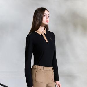 [슈페리어]  (정가158000)여성 기모 카라 티셔츠 블랙 (IWTEKS40139)