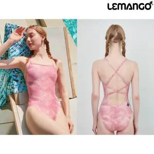 르망고 4429 체리쉬 밀키웨이 로즈골드 여성 원피스 수영복 LEMANGO Cherish Milky way Rose gold