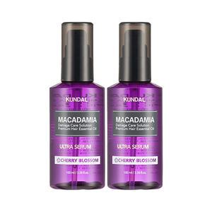 쿤달 울트라 세럼 헤어 에센스 체리블라썸향, 100ml, 2개