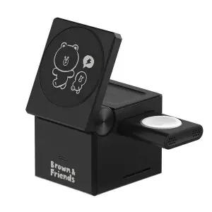 뉴니스 라인프렌즈 브라운 EZ Trip 3in1 무선충전기 (799720)