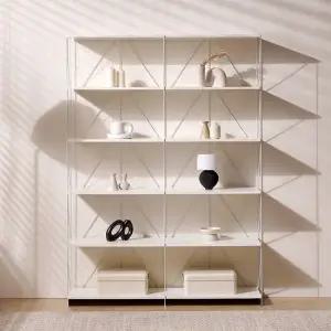 E0자재 ST2079 스틸프레임 책장 선반장 6단1200