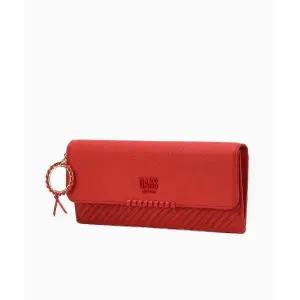 [닥스]레드 패턴배색 소가죽 슬림 장지갑 DCWA4F145R2_s