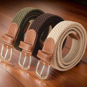 |CCA8224|커플 얇은줄 프리사이즈 캐쥬얼 위빙벨트 꼬임