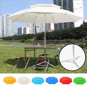 2단파라솔 야외용 마당 카페 업소용 특대형 우산 파라솔 일반형 전용받침대 세트 240cm