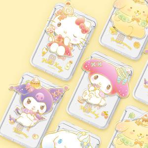 산리오 디저트 그립톡 투명 맥세이프 카드지갑 슬라이드 최대3장 마이멜로디 쿠로미 시나모롤 헬로키티