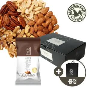 [산과들에] 오직견과 하루 한줌견과 순수다움 50봉 선물세트 +쇼핑백