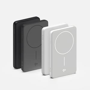 Qi2 15W 맥세이프 초슬림 고속 보조배터리 5000mAh QB310 화이트