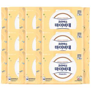 크리넥스 마이비데 키즈 캡 40매 9팩 화장실 비데 물티슈