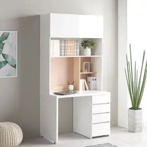 레아 4단서랍장 집중력 전면책상 세트1000 DK9652 초등학생책상 성인책상