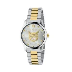 구찌 YA1264074 G타임리스 남녀공용 메탈 쿼츠 38mm