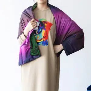 [최초가 268000원] 그라데이션 패딩 포켓 숄  AGWPJP81)-PINK  양면패딩)