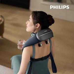 필립스 메탈테라피 목 어깨 마사지기 PPM3523 메탈 헤드 승모근 온열 안마기 지압