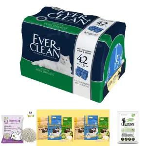 에버크린 UN 고양이모래(무향) 19kg(4.76kgx4개)/고양이모래/반려묘모래/냥이모래/야옹이모래/나비모래