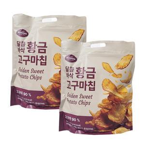 로마나 달콤 바삭 황금 고구마칩 320g x 2봉 / 황금고구마칩
