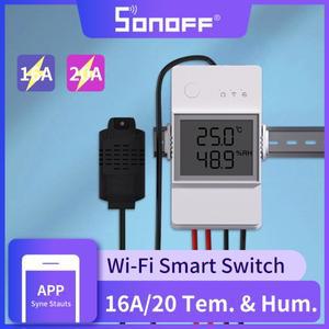 SONOFF TH Elite TH16 16A/20A Wifi 스마트 스위치 스마트 홈 온도 및 습도 모니터링 스위치 Si7021/DS18B2