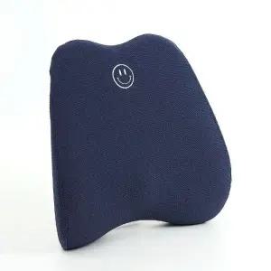 의자 등받이 쿠션 네이비 메모리폼 편한 소파 등방석 (WFHRWUW)