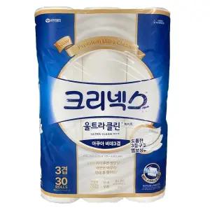 크리넥스 울트라클린 화이트 비데 3겹 30롤