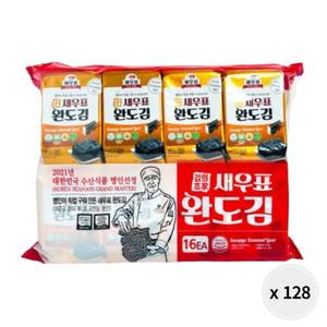 새우표 완도 프리미엄 도시락김 4g 128개