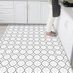 대형 사이즈 넓은 PVC 가죽 주방매트 대형 방수 욕실 거실매트 120x150