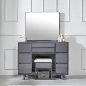 라데 일체형 거울 화장대 세트 B형 (의자포함)