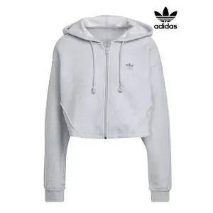 [하프클럽/아디다스]adidas 여성 크롭 풀집 롱웨더 후드집업_HL9140