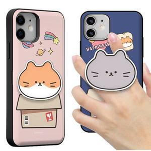 [제이프로젝]갤럭시A32 A325 캣야옹이 톡 카드범퍼케이스 카드도어범퍼케이스 카드케이스 범퍼케이스 카드